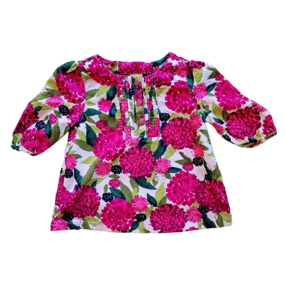 Gymboree Corduroy Floral Top/Dress